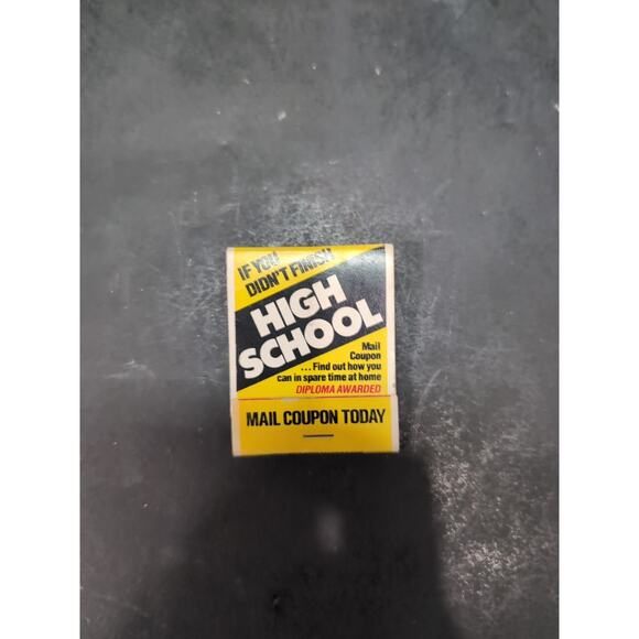 American School‎ High School Diploma, Match Box, Matchbook Collectible, Vintage - Picture 5 of 6